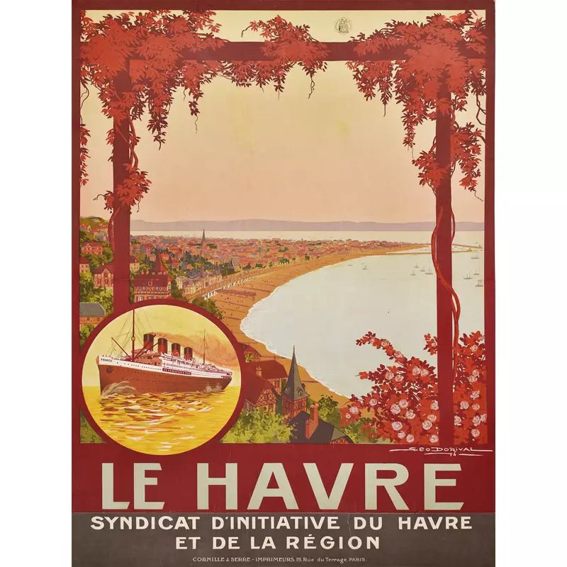 vintage poster le havre vintage poster le havre