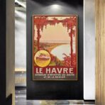 vintage poster le havre