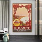 vintage poster le havre