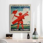 vintage poster le touquet