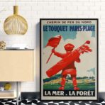 vintage poster le touquet