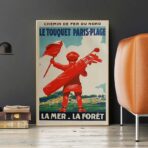 vintage poster le touquet
