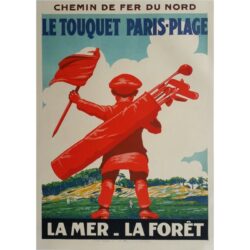 vintage poster le touquet