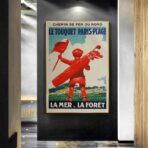 vintage poster le touquet