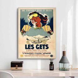 vintage poster les gets