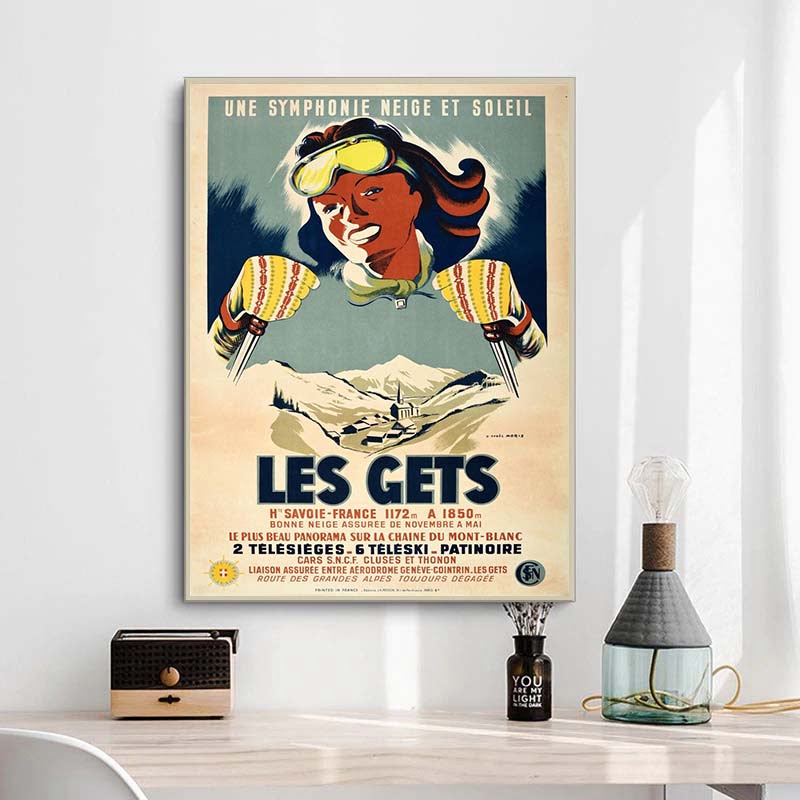 vintage poster les gets