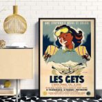 vintage poster les gets