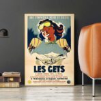 vintage poster les gets