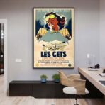 vintage poster les gets