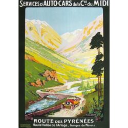vintage pyrenees poster