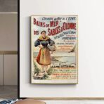 vintage poster les sables dolonne
