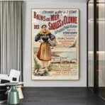 vintage poster les sables dolonne