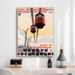 vintage poster megeve