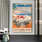 vintage monaco poster