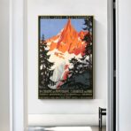 vintage mont blanc poster