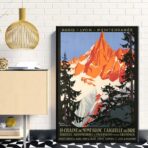 vintage mont blanc poster