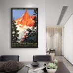 vintage mont blanc poster