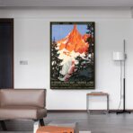 vintage mont blanc poster