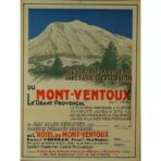 vintage poster mont ventoux