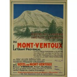 vintage poster mont ventoux