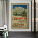 vintage poster mont ventoux