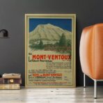 vintage poster mont ventoux
