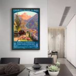 vintage mountain poster 1