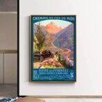 vintage mountain poster 1