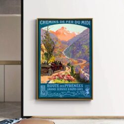 vintage mountain poster 1