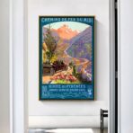 vintage mountain poster 1