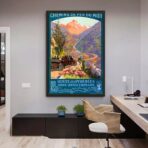 vintage mountain poster 1