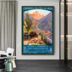 vintage mountain poster 1