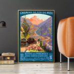 vintage mountain poster 1