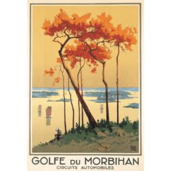 vintage poster morbihan