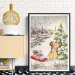 vintage christmas poster 1