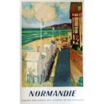 vintage poster normandy
