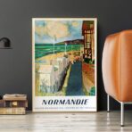 vintage poster normandy