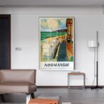 vintage poster normandy