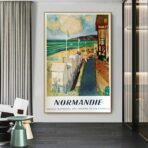 vintage poster normandy