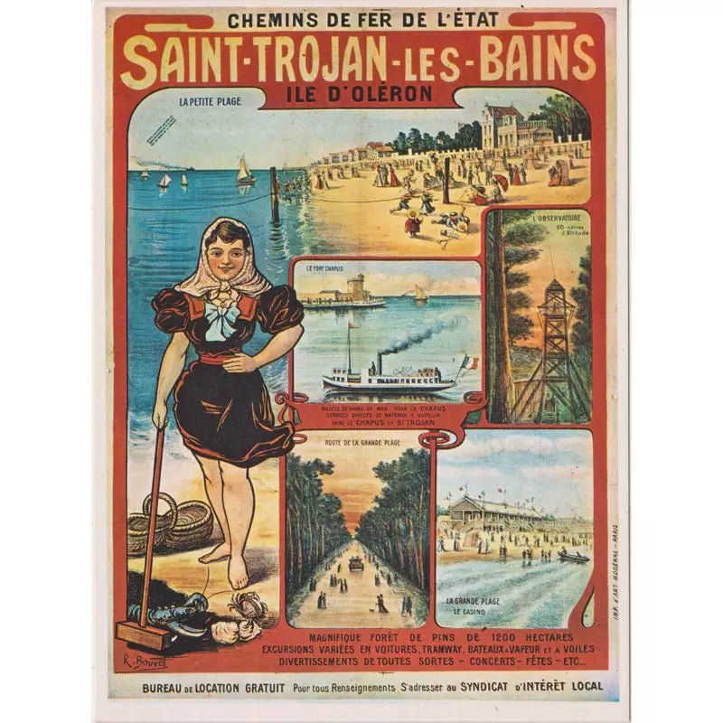 vintage oleron poster vintage oleron poster