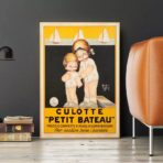 vintage small boat poster
