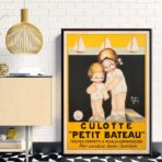vintage small boat poster