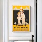 vintage small boat poster