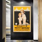 vintage small boat poster
