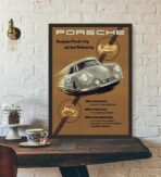 vintage porsche poster