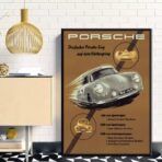 vintage porsche poster