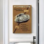 vintage porsche poster