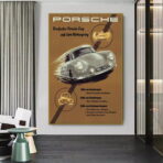 vintage porsche poster