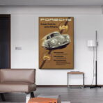 vintage porsche poster