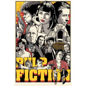 vintage pulp fiction poster